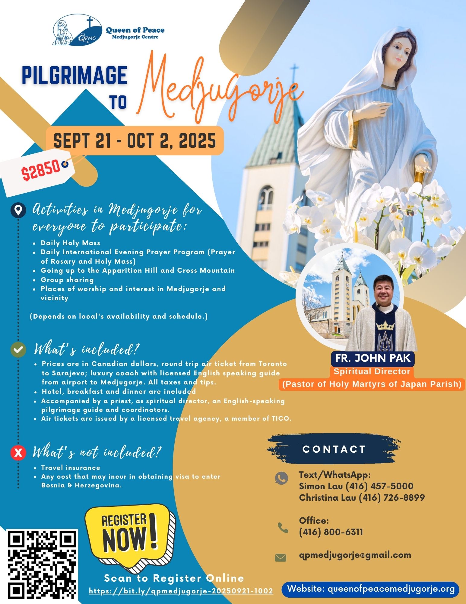 Pilgrimage To Medjugorje Queen Of Peace Medjugorje Centre